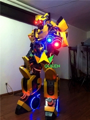 2022 Cosplay Led Lights Robot Costume for Night Club Transformer Bumblebee Costume