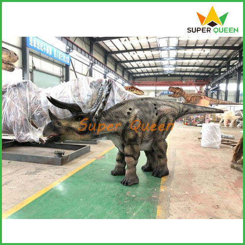New Design Hidden Legs Realistic Triceratops Costume for 2 Performers